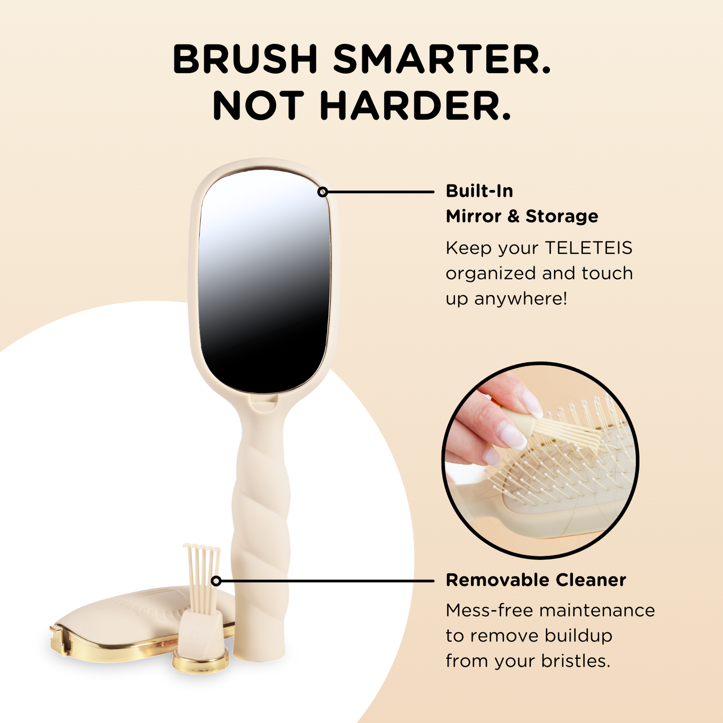 Detangler Hair Brush for Medium Hair