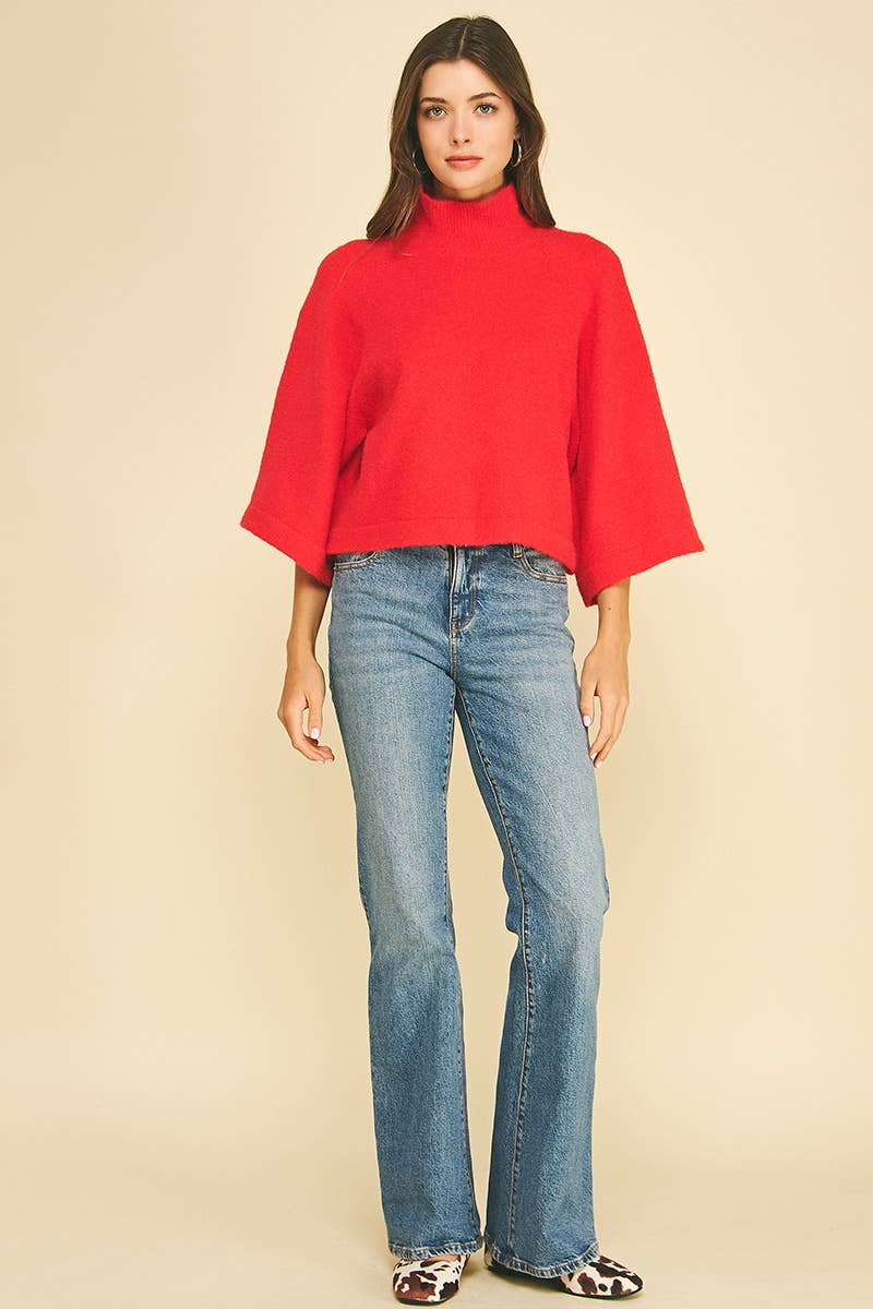 The Scarlett Mock Neck Sweater