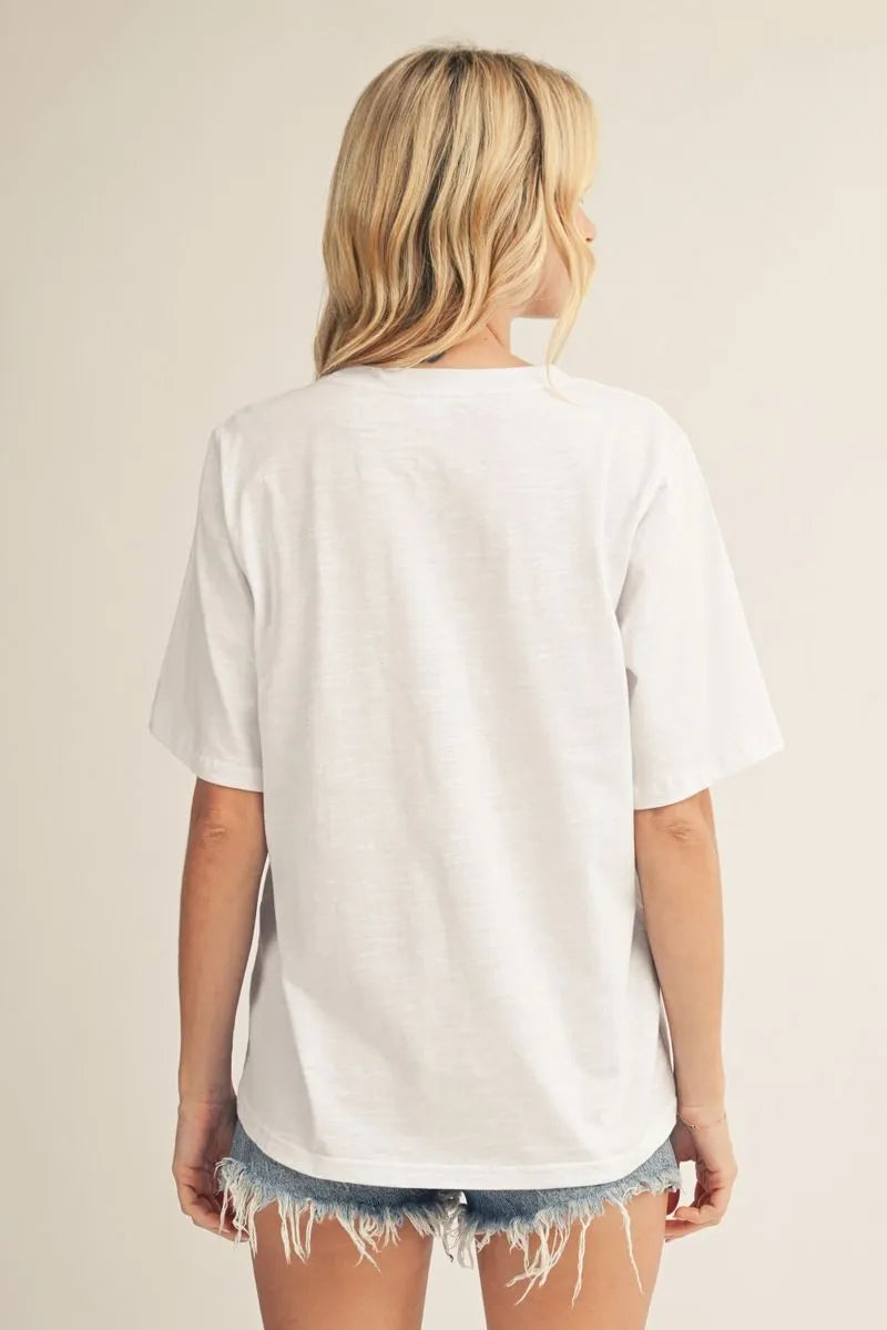 Jodifl USA Teddy Bear Graphic Tee