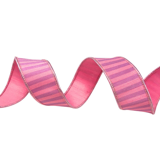 1.5'' X10 YD  Lavender/Pink Stripe Ribbon