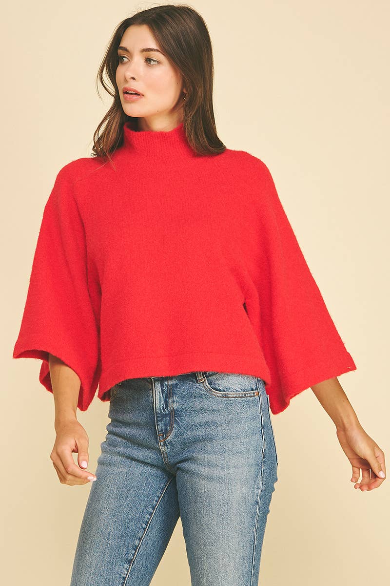 The Scarlett Mock Neck Sweater