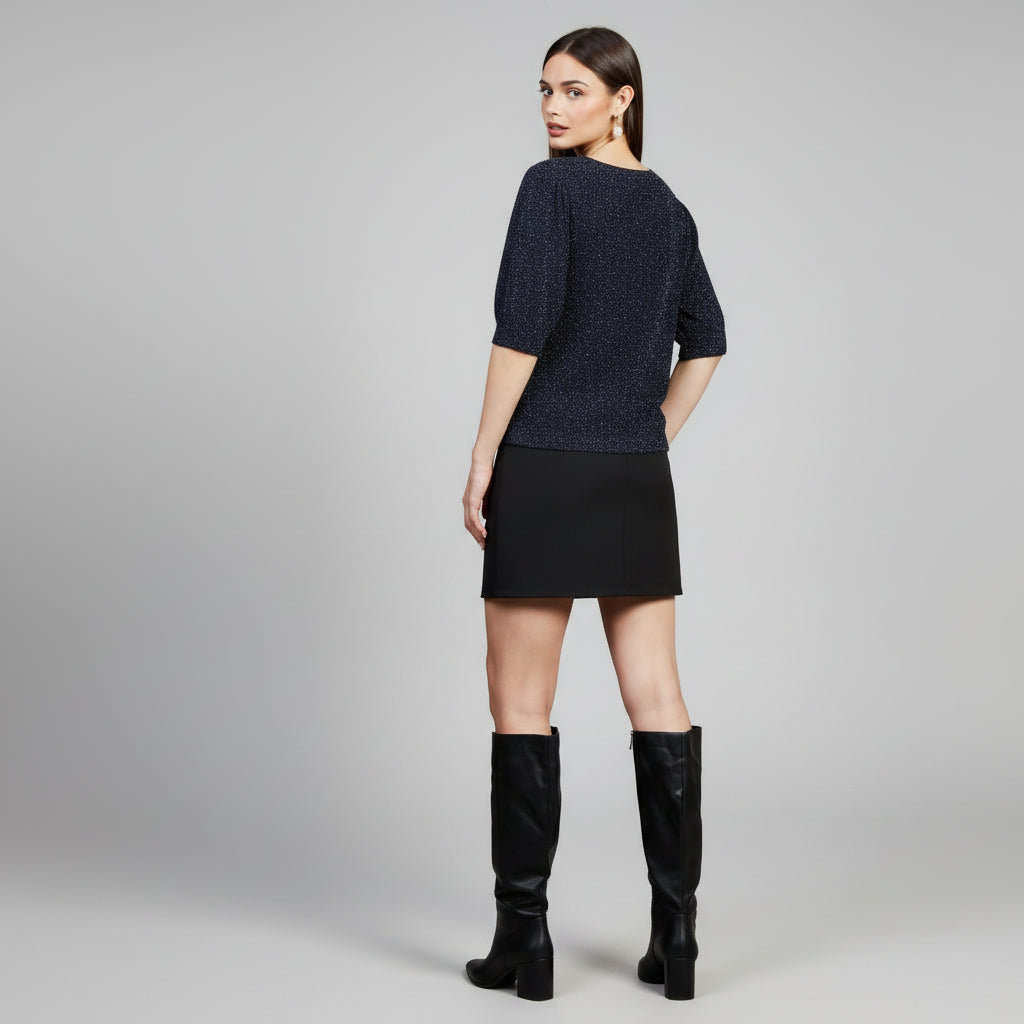 ✨ Skies Are Blue — Lurex Crew Neck Sweater