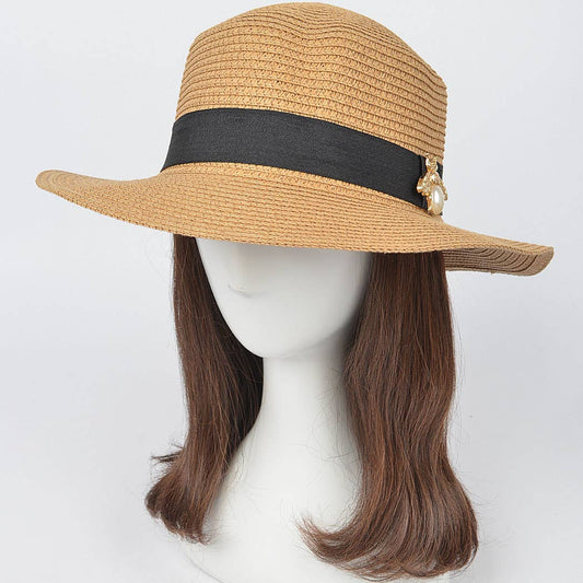 Faux Straw Hat