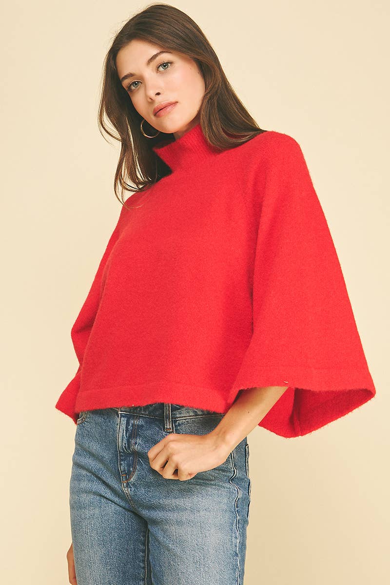 The Scarlett Mock Neck Sweater