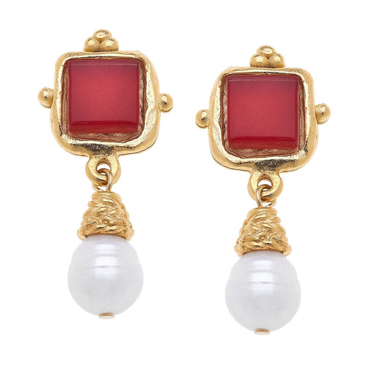 Susan Shaw Charlotte Pearl Drop Earrings