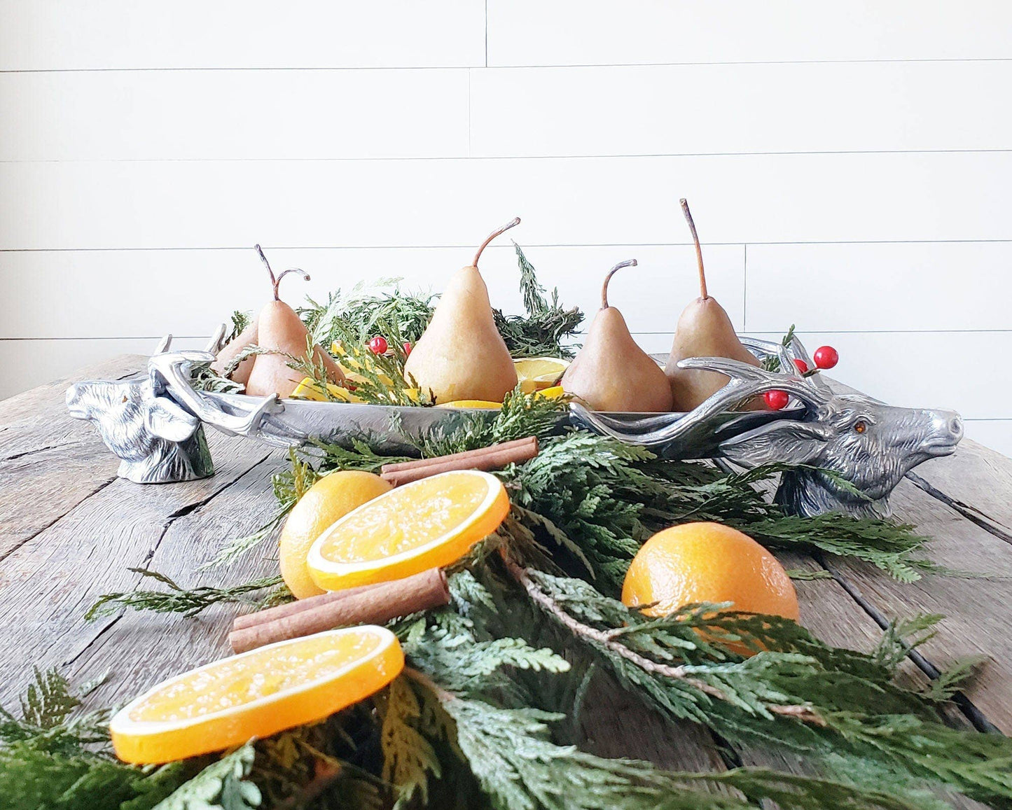 Arthur Court Deer Head Centerpiece Tray