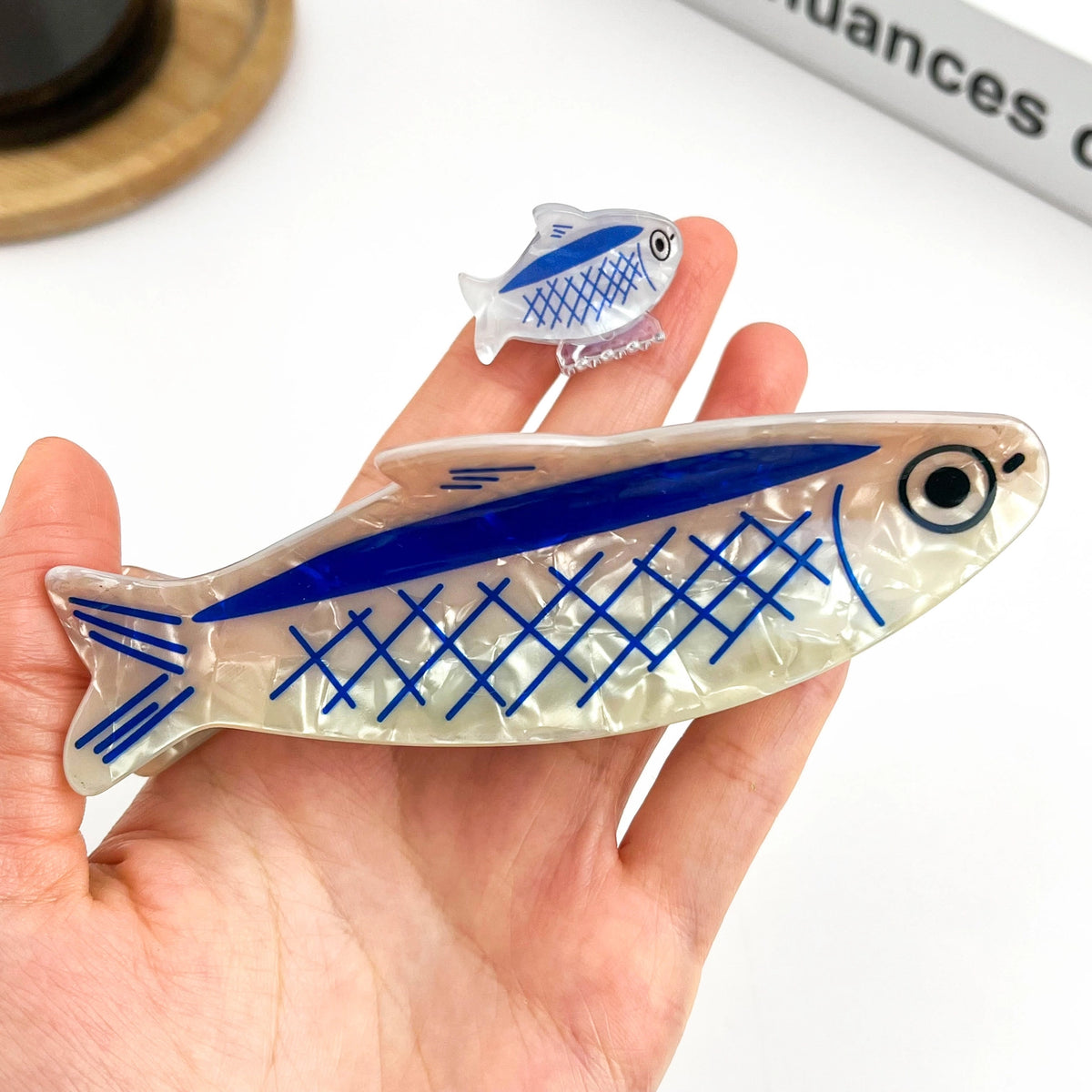 MINI fish hair clip, fun