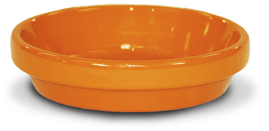 🪴 Ceramo Powder Coated Pot Saucer – Orange (4”)