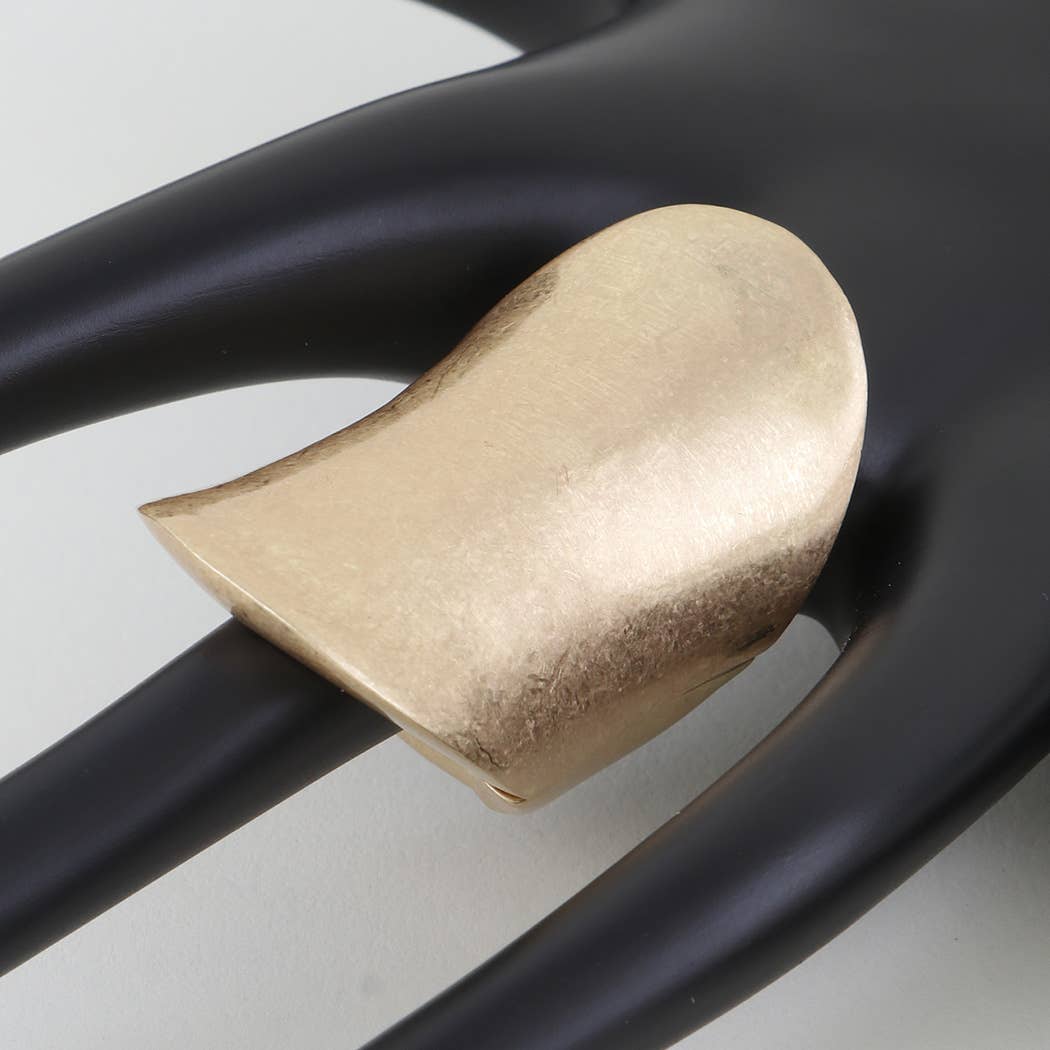 Hammered Lay Statement Ring