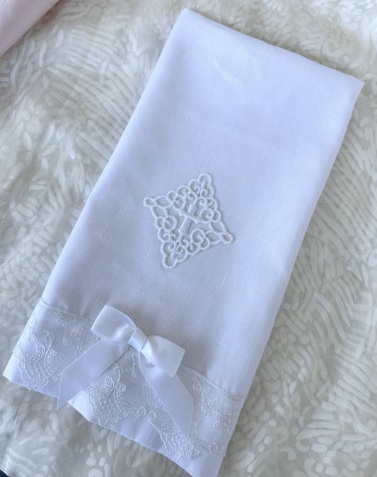 Baby Christening/Baptism burp cloth
