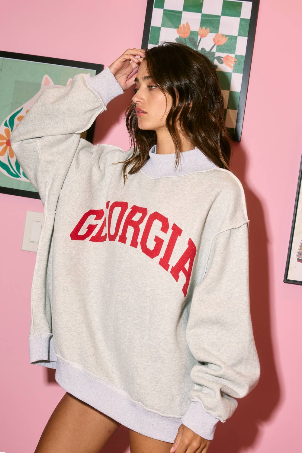 “GEORGIA & GA” Reversible Mockneck Sweatshirt – Wrights Market