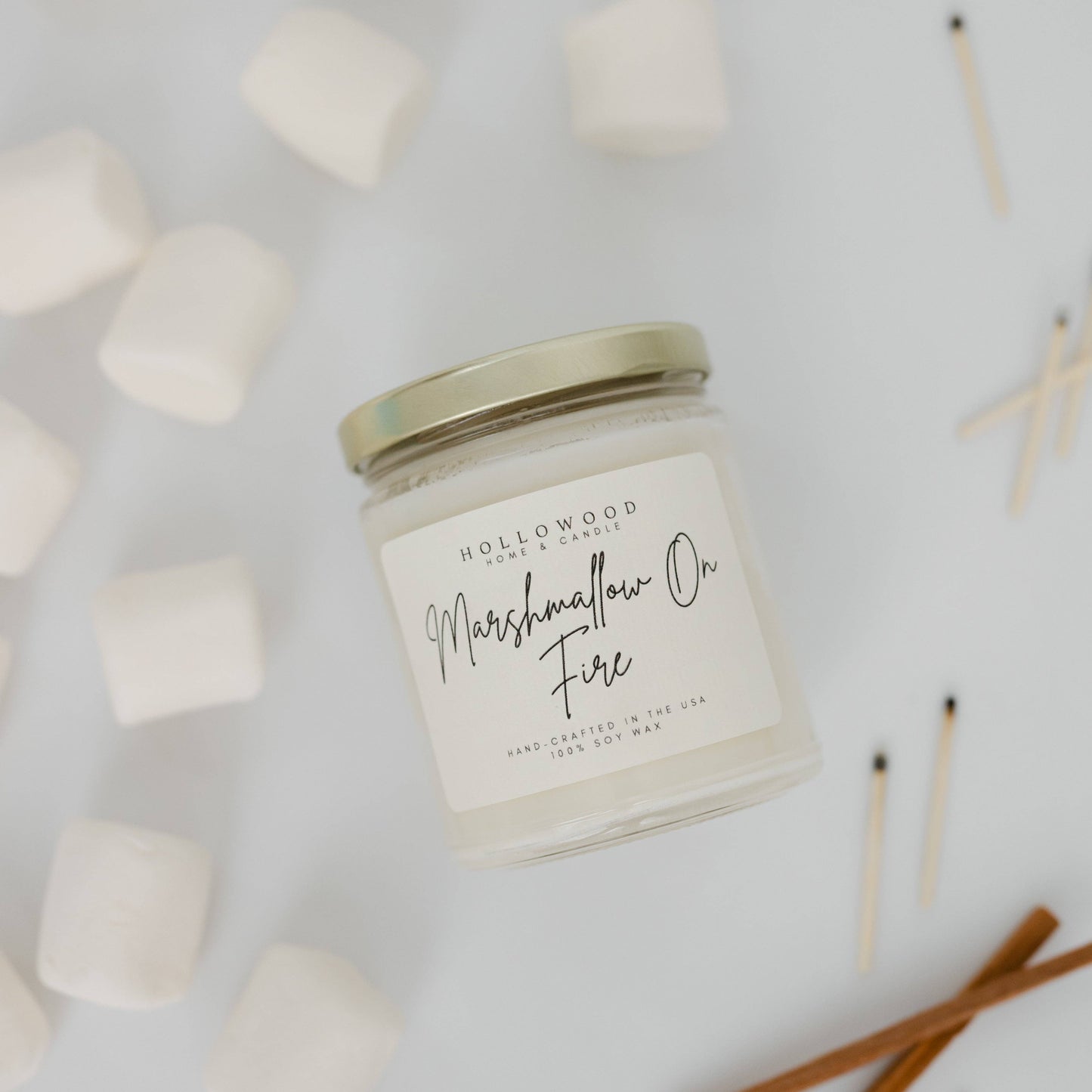MARSHMALLOW ON FIRE | FALL | 8 OZ CANDLE
