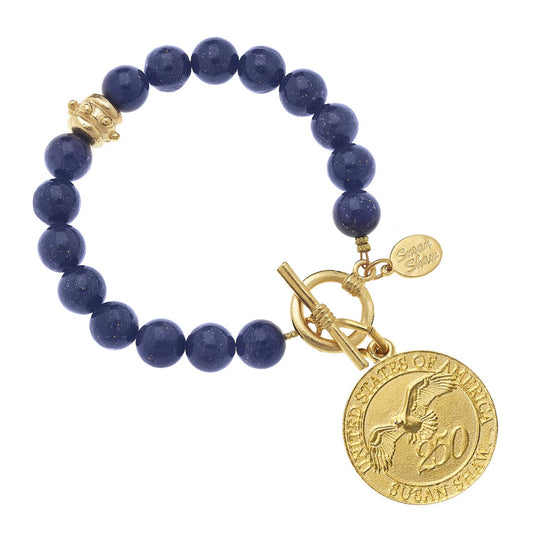 USA 250 Blue Lapis Bracelet