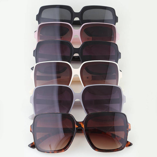 Classic Stripe Box Sunglasses