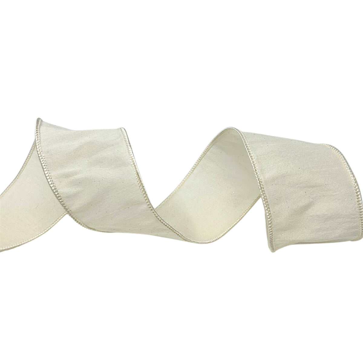 Wright Ribbon Faux dupioni 2.5''' X 10 YD Cream Ribbon – Wright's Market