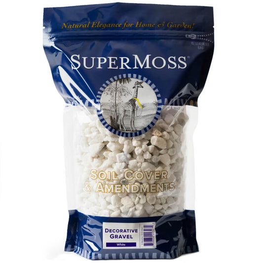 🤍 Super Moss® Soil Cover & Amendment – White Gravel (2 qt)  Bright finish. Clean contrast. Beautifully complete.
