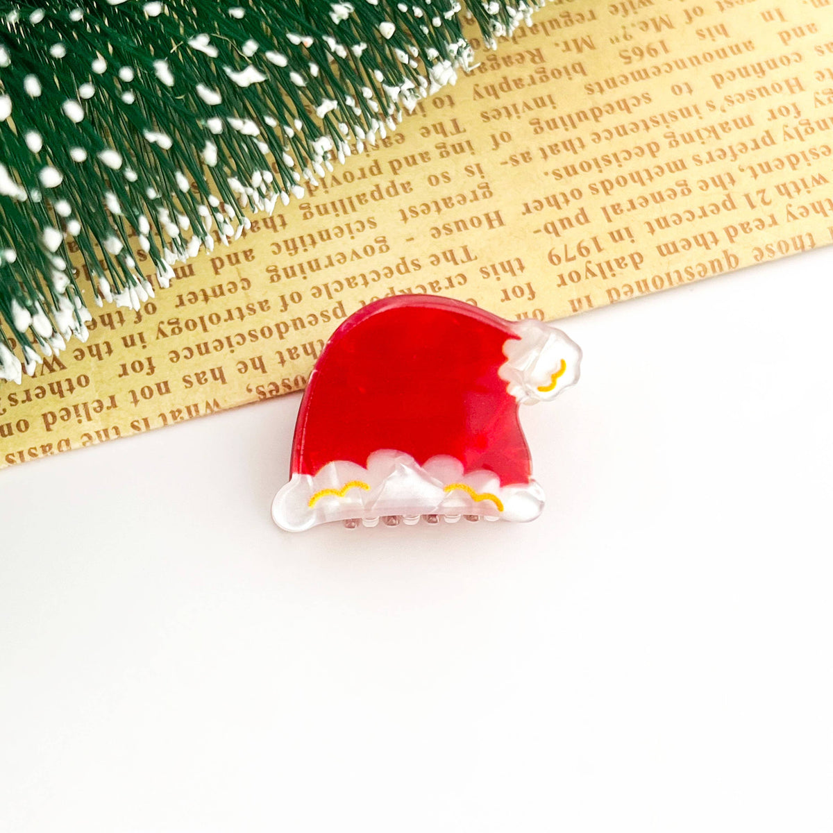 Christmas Mini Claw Clips – Tree, Hat & Gift
