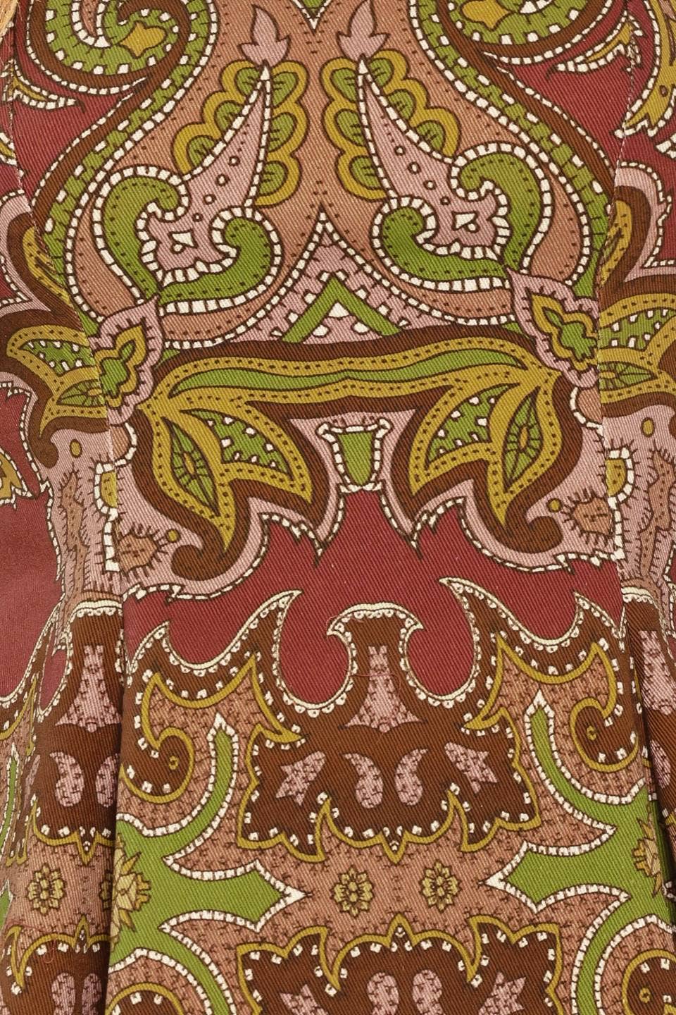 Autumn Paisley Peplum Top