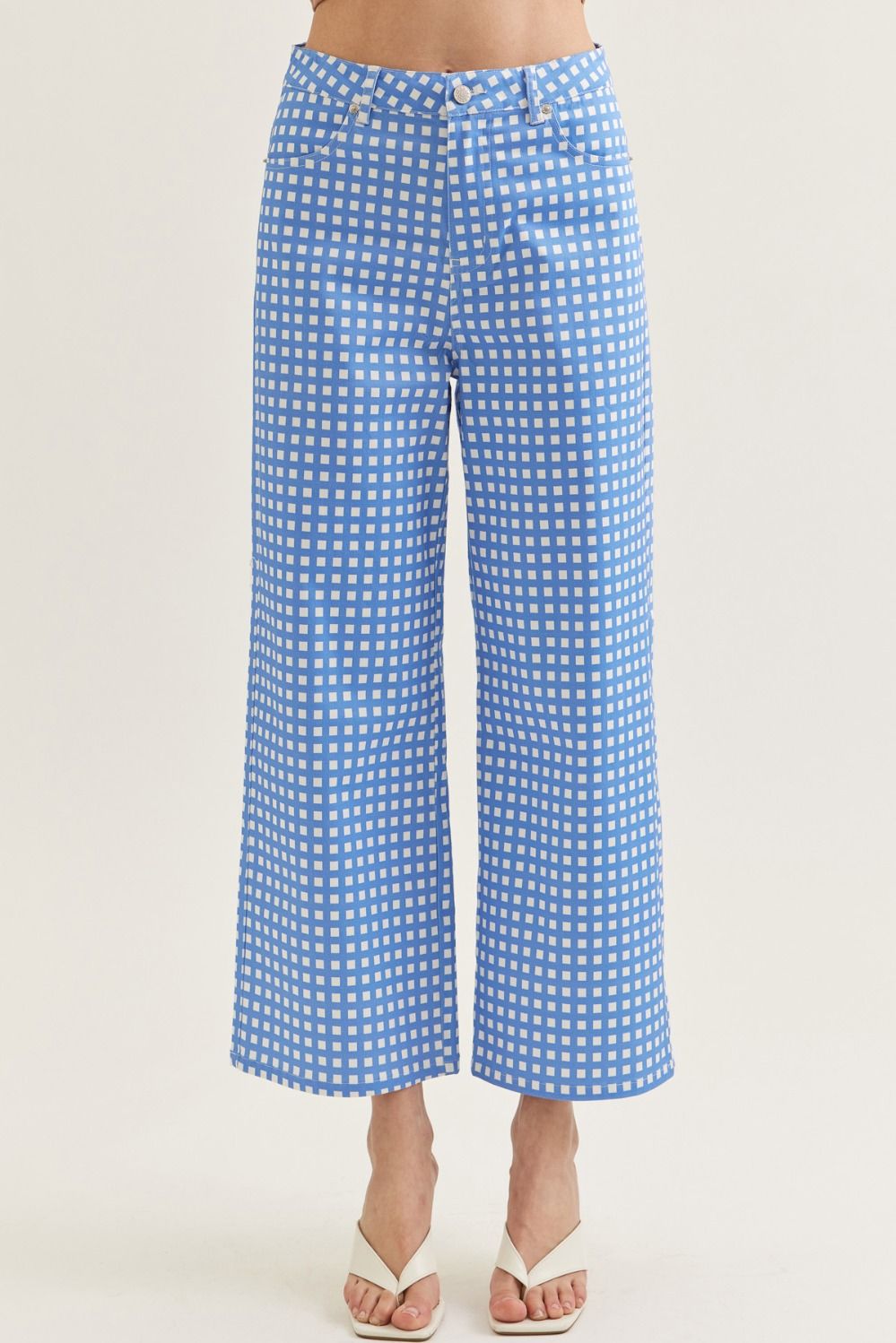 🖤 Checkered Wide Leg Pants