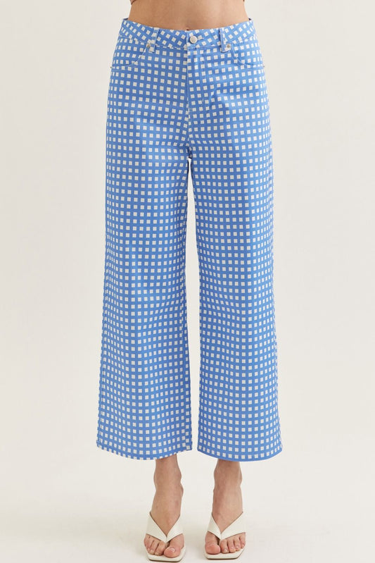 🖤 Checkered Wide Leg Pants
