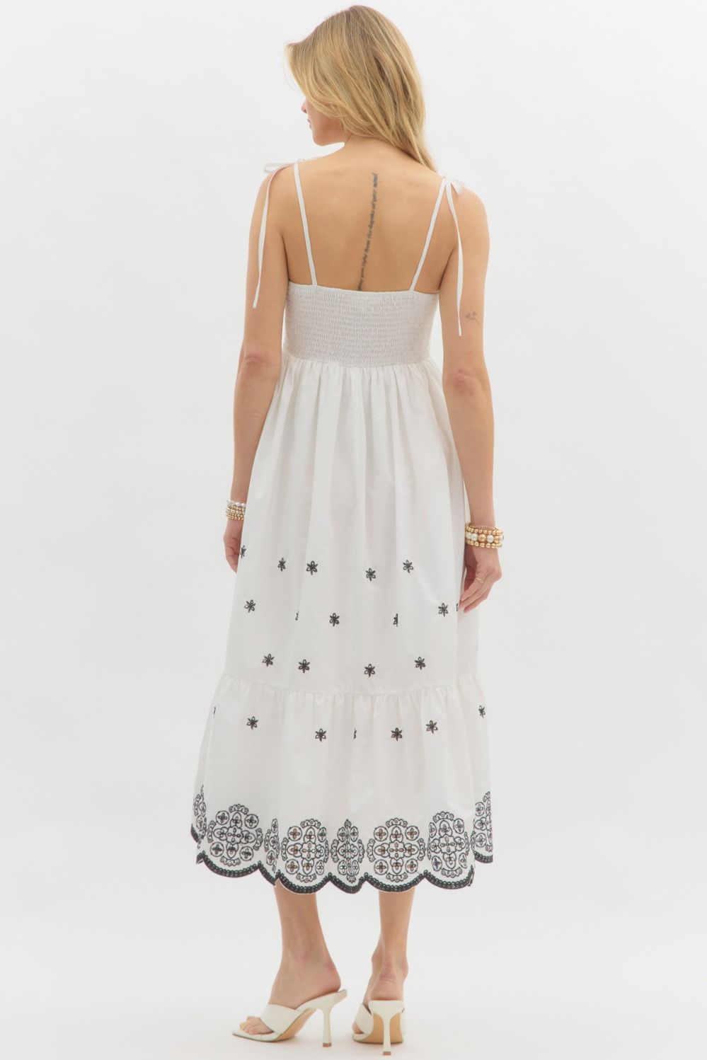 The Meadow Lace Hem Dress