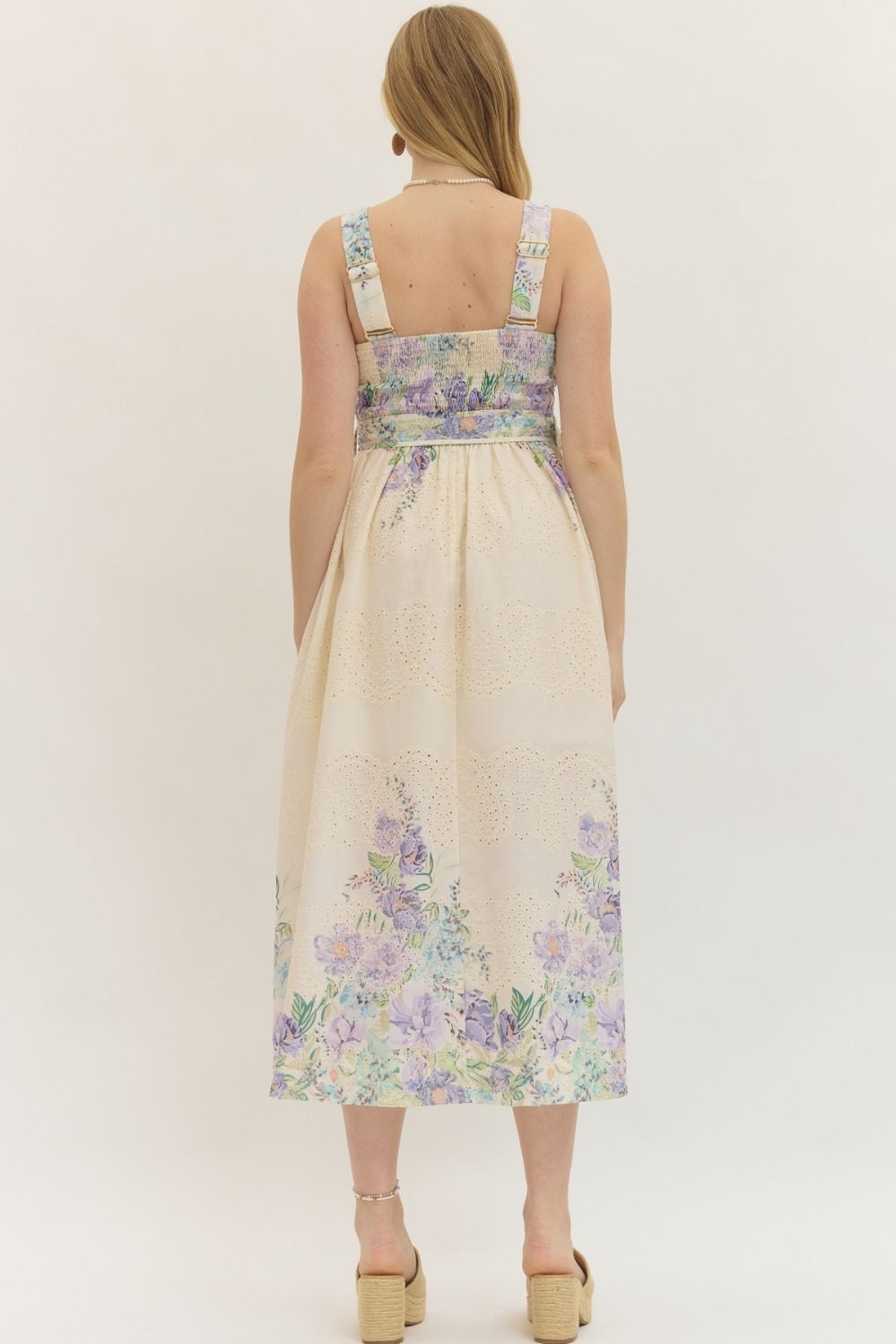 Entro Botanical Midi Dress – Garden Party Grace 🌿