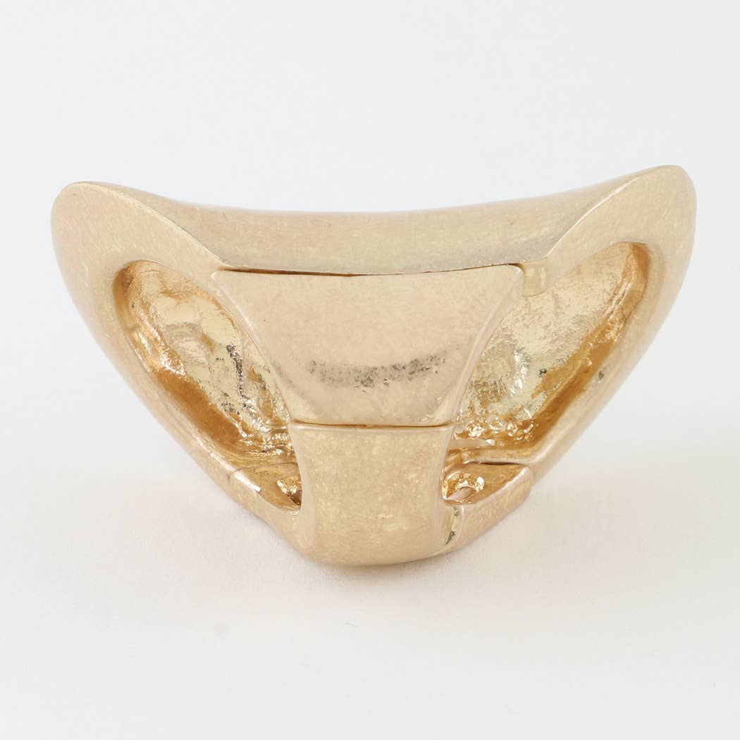 Hammered Lay Statement Ring