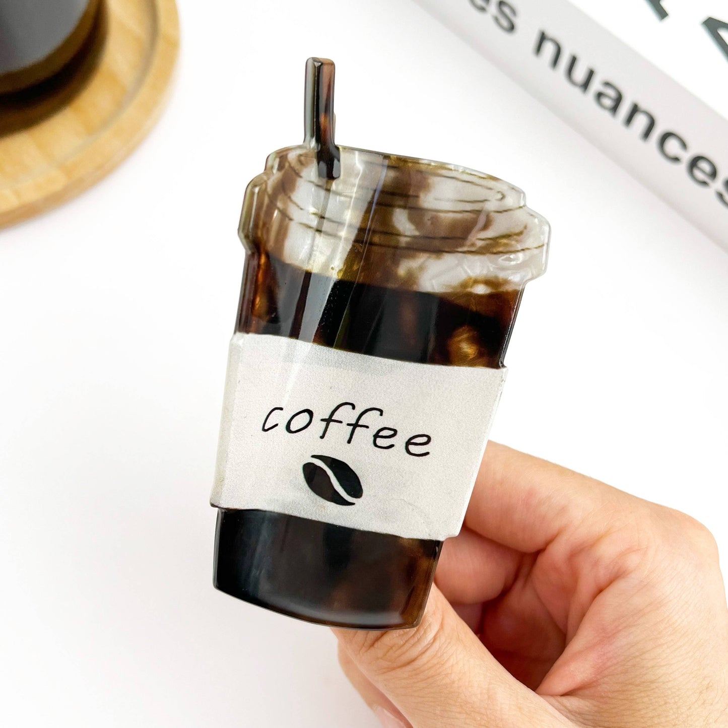 Coffee Cup Shaped Hair Claw