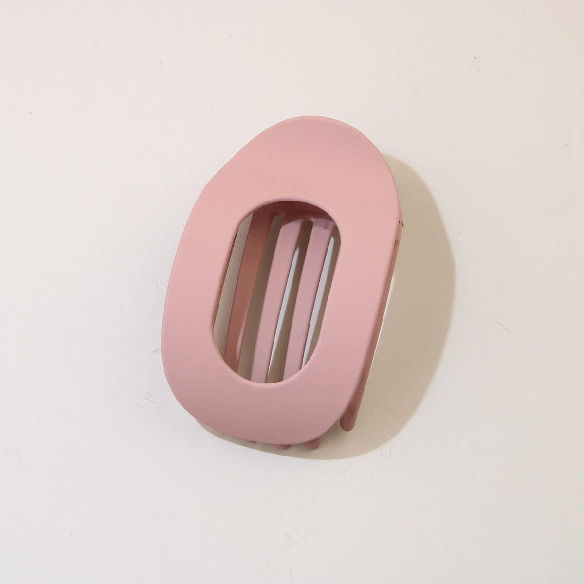 Geometric Oval Matte Duckbill Hair Clip