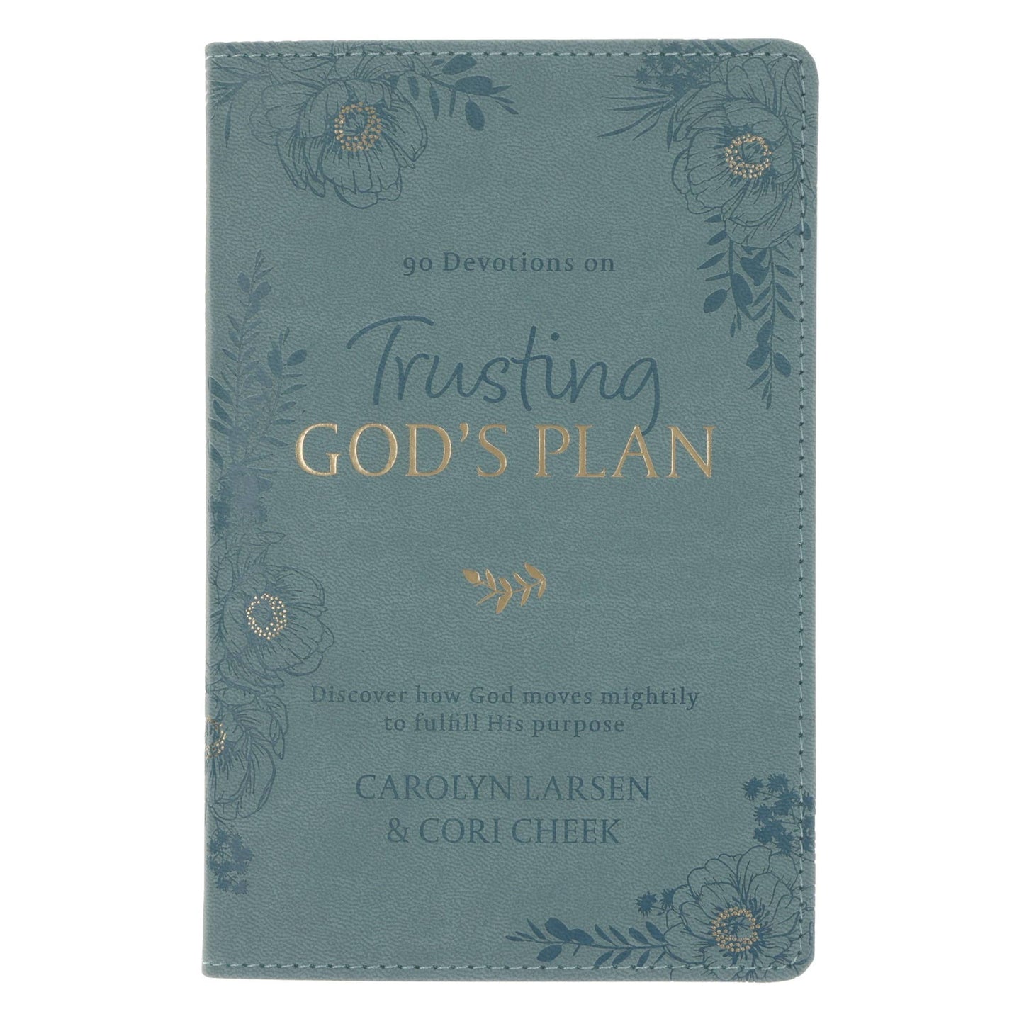 💚📖 Trusting in God’s Plan Teal Faux Leather 90-Day Devotional