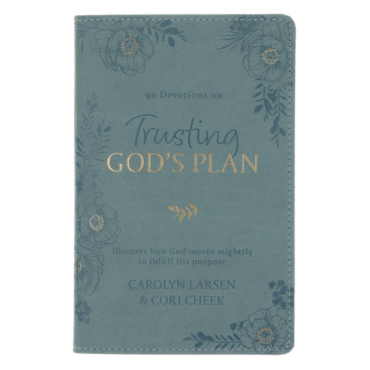 💚📖 Trusting in God’s Plan Teal Faux Leather 90-Day Devotional