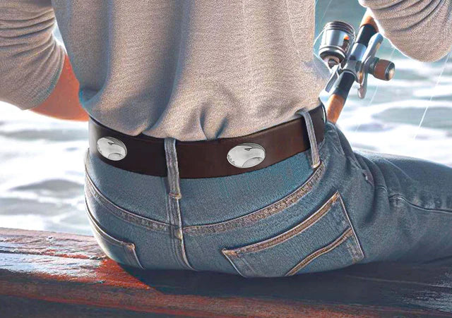 Zep-Pro Concho No Tip Leather Brown Belt Georgia Southern
