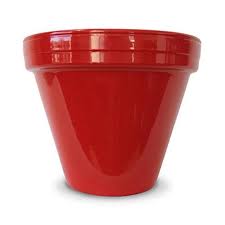 🪴 Ceramo Power Coat Standard Pot – Red (4.5”)