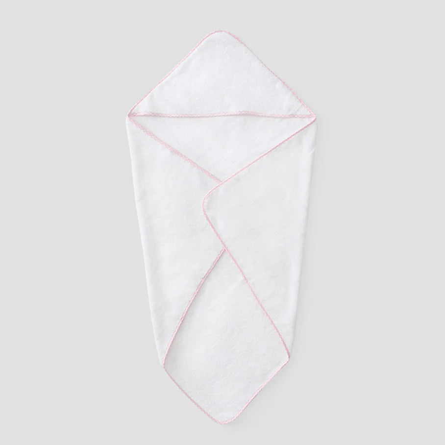 Weezie Pink Gingham Baby Bath Towel