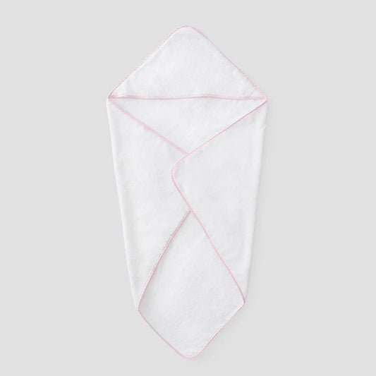 Weezie Pink Gingham Baby Bath Towel