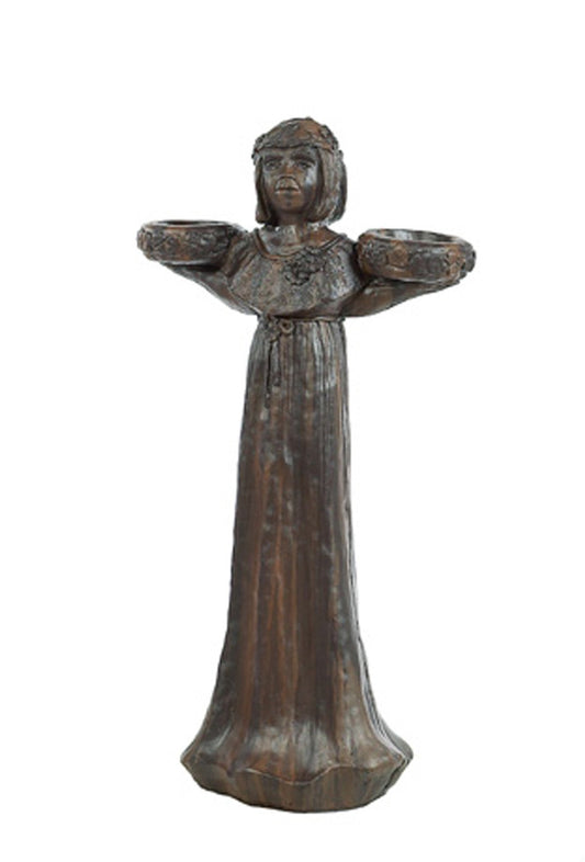 👧 Athens Stone Casting Medium Garden Girl Statue