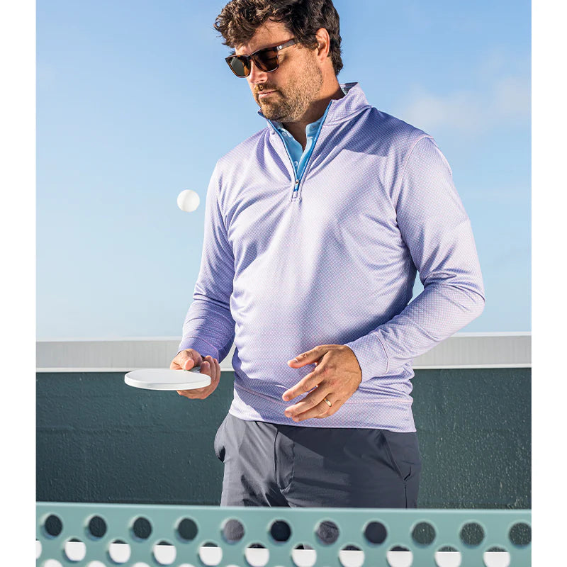 Onward Reserve Range Printed Performance 1/4 Zip - Orchid