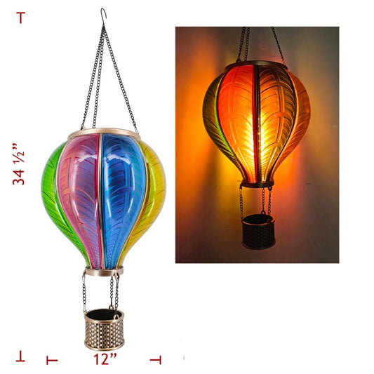 Extra Large Solar Hot Air Balloon Garden Décor