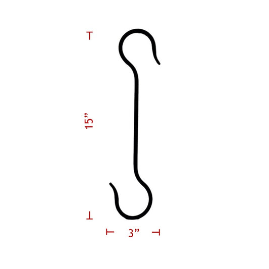 15" Metal Tree Hanger (S Hook)