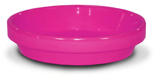 🪴 Ceramo Powder Coated Pot Saucer – Raspberry Pink (6”)