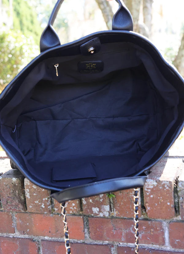 Melissa Tote Bag- Black