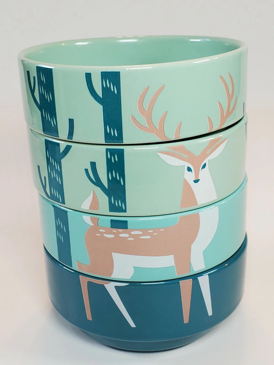 Kitsch'n Glam Ceramic Stacking Bowls