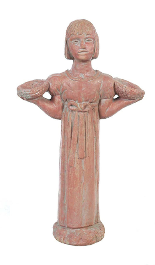 👧 Athens Stone Casting Small Garden Girl Statue